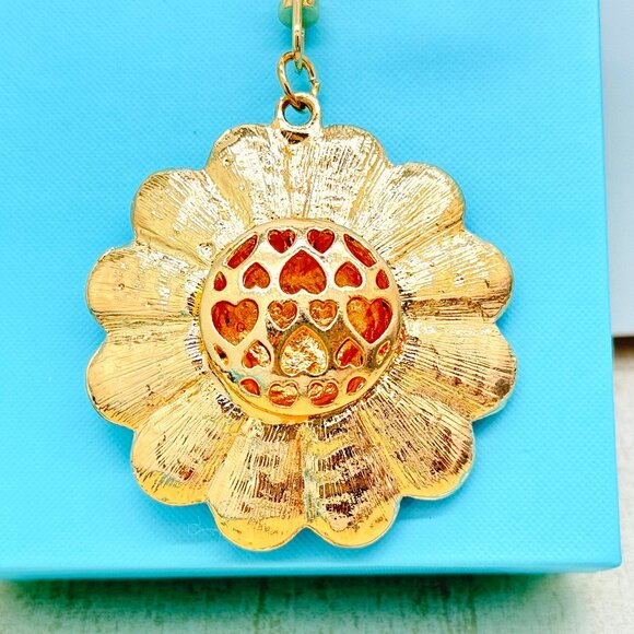 Sunflower Keychain Rhinestone Sunflower Charm Sunflower Bag Charm - Picture 6 of 9